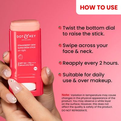 Strawberry Dew Sunscreen Stick SPF 50+ PA++++_img_1