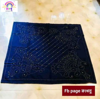 ধংধনু 2 লেয়ারের বেবি নকশিকাঁথা, 100% সুতি কাপড়, 32"/26" ইঞ্চি সাইজ_img_0