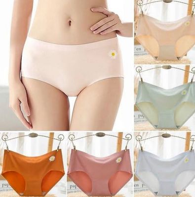 Sexy seamless China soft ice silk panty_img_2