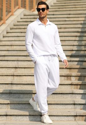 Polo Long Sleeve Zip Shirt & Trouser Set_img_4