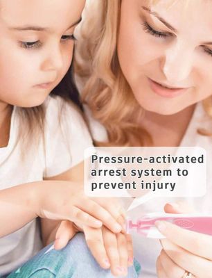 Baby Nail Trimmer Electric,Nail Clippers File for Baby No Sharp Claws Hurt, 6 in 1 with Light Safety Newborn Fingernails Care_img_6