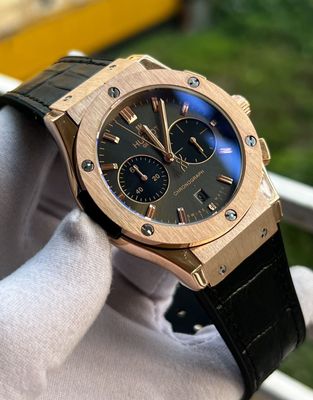Hublot Classic Fusion Rose Gold Case Grey Dial Black Belt_img_0