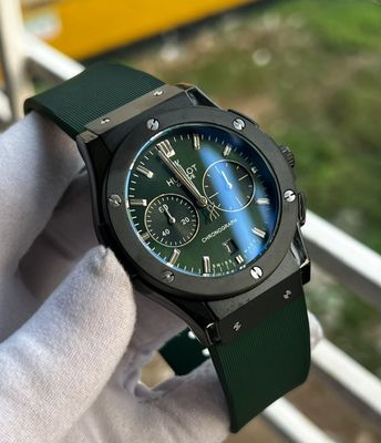 Hublot Classic Fusion Fiber Belt Black Case Green Dial_img_0
