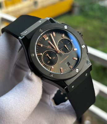 Hublot Classic Fusion Fiber Belt Full Black Rose Gold Indicator_img_0