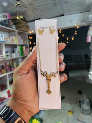 Gold plated stainless Butterfly Set_img_1