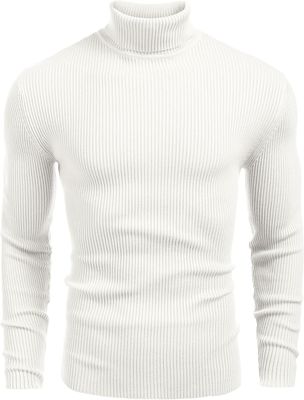 Men's Casual Knit Turtleneck Sweater_img_1