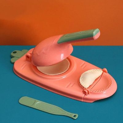 Dumpling Pitha Maker 2 In 1 Dumpling Mold Pressure Manual Wrapper Making Plastic Mold Dough Pressing Tool Kitchen Baking Accessories With Spoon Kuli Pitha maker 2 in 1 magic pitha maker ,momo maker_img_3