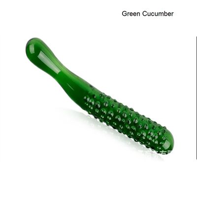 Glass Dildo satisfayer Artificial Penis Realistic sex toys For Women Fruit Vegetable Vibrator Masturbation butt Anal Plug_img_5