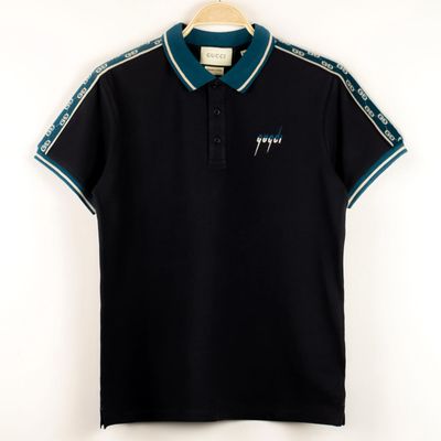G6 Exclusive Collection 230 GSM Cotton spandex Polo Black_img_0
