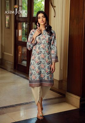 Asim Jofa - Printed Raw Silk 1 pc_img_2