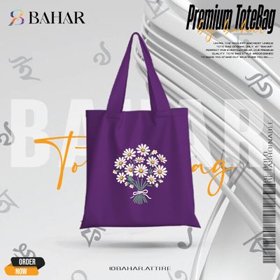 Books & Flowers Tote Bag_img_0
