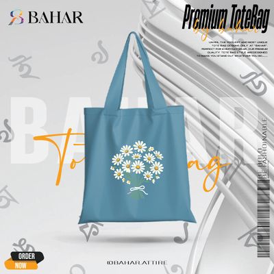 Books & Flowers Tote Bag_img_7