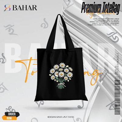 Books & Flowers Tote Bag_img_8
