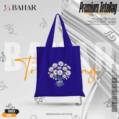 Books & Flowers Tote Bag_img_9