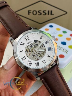 Fossil Grant Automatic Dark Brown Leather Men’s Watch_img_2