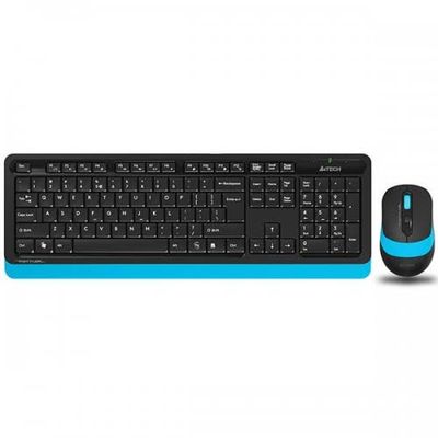 A4TECH FG1010 Wireless Keyboard Mouse Combo With Bangla – Blue Color_img_1