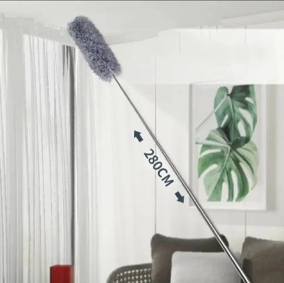 Adjustable Soft Microfiber Feather Duster Anti Static Dust Extend Handle Household Dusting Brush Cleaning Tools_img_4