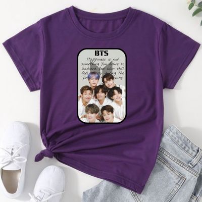 OT7 White Quotes Half Sleeve T-Shirt_img_3