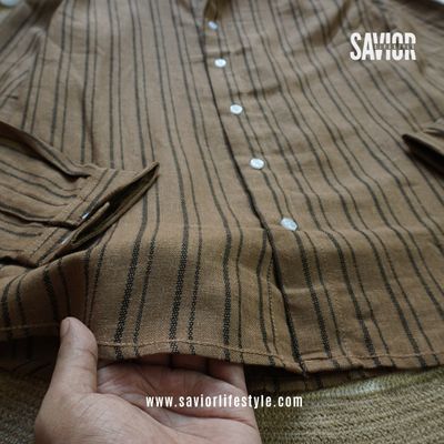 Cocoa Brown - Old Money Full Sleeve Shirt_img_1