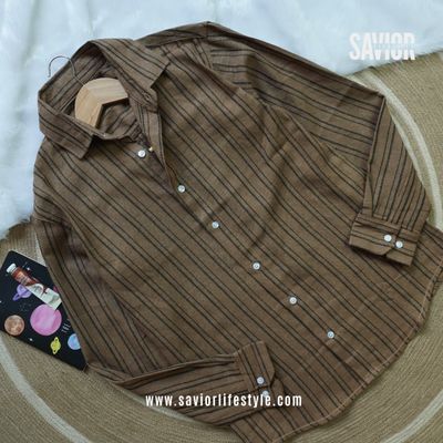 Cocoa Brown - Old Money Full Sleeve Shirt_img_2