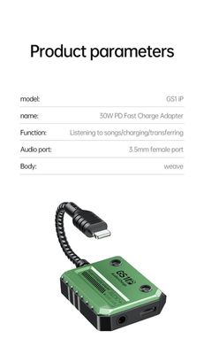Plextone GS1iP 30w Gaming Lightning To Lightning And 3.5mm Converter_img_14