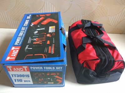 TANDT Power Tools Set with 116 Pcs Hand Tools & Accessories TT3001S_img_1