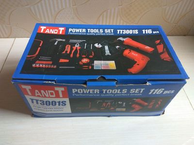 TANDT Power Tools Set with 116 Pcs Hand Tools & Accessories TT3001S_img_2