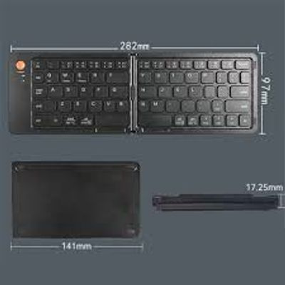 GearUP B023 Rechargeable Ultra Slim Folding Pocket Bluetooth Keyboard_img_3