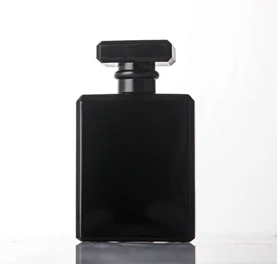 Empty Perfume Atomizer Refillable Matte Black Square Glass Spray 30ml Bottle  1 pcs_img_1