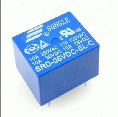 6V Relay Switch DC 6V Relay 5 Pin 10A SRD-06VDC-SL-C PCB Mount Power Relay Switches 220V 10A_img_0