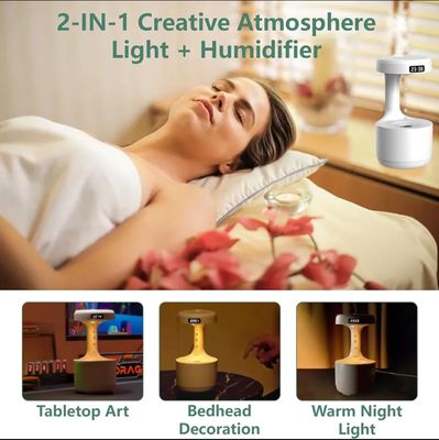 800ml Cool Mist Maker LED Display Anti-Gravity Water Drop Humidifier Power-Off Protection for Bedroom Living Room._img_6