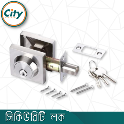 স্কোয়ার ডেডবোল্ট সিকিউরিটি লক ওয়ান সাইড কী ওয়ান সাইড নব দরজার লক হেভি ডোর লক_img_3
