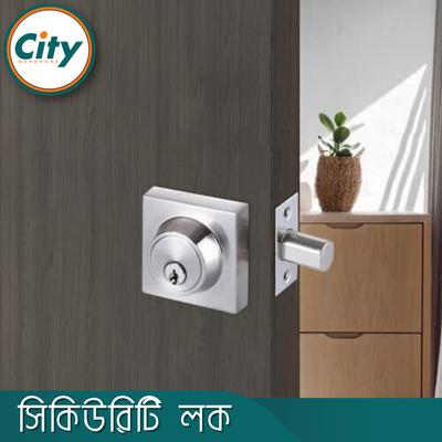 স্কোয়ার ডেডবোল্ট সিকিউরিটি লক ওয়ান সাইড কী ওয়ান সাইড নব দরজার লক হেভি ডোর লক_img_5