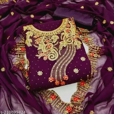 Georgette Embroidery Four Piece_img_3