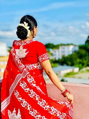 Half Silk Sharee with Blouse Piece_img_3