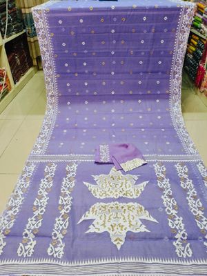 Half Silk Sharee with Blouse Piece_img_5