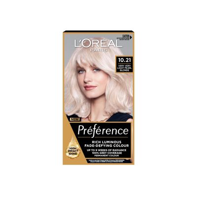 L'Oreal Preference 10.21 Stockholm Very Very Light Pearl Blonde Permanent Hair Dye_img_0