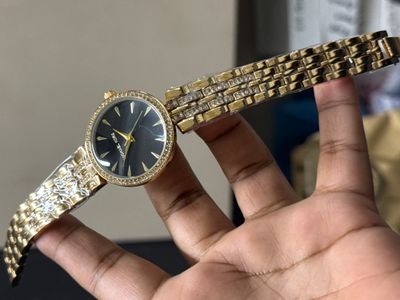 MK STONE BEZEL GOLD BLACK DIAL_img_0