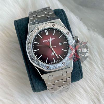 Audemars Piguet || Royal Oak || Plain Dial  ||Maroon Dial_img_1