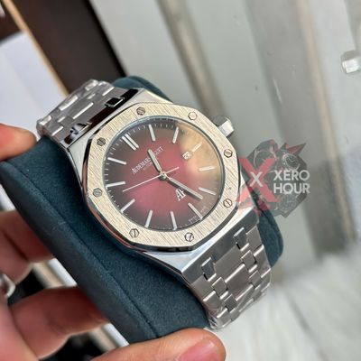 Audemars Piguet || Royal Oak || Plain Dial  ||Maroon Dial_img_2