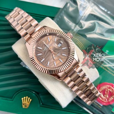 Rolex New Single Tone || 3D Dial Texture || with Brand box || Full Bronze_img_0