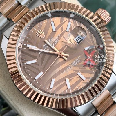 Rolex New Dual Tone || 3D Dial Texture || with Brand box ||  Bronze with bronze dial_img_1