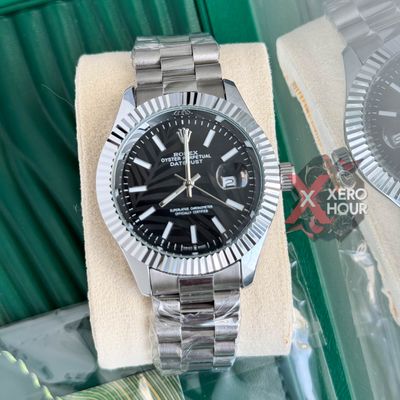 Rolex New Single Tone || 3D Dial Texture || with Brand box || Black Dial_img_1