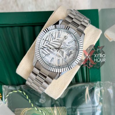 Rolex New Single Tone || 3D Dial Texture || with Brand box ||  White_img_1