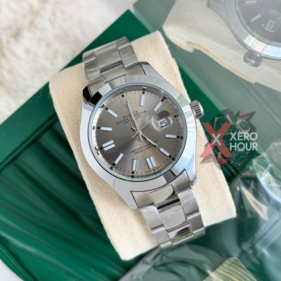 Rolex New Single Tone || Oyster Perpetual || with Brand box || Grey Diail_img_0
