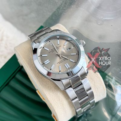 Rolex New Single Tone || Oyster Perpetual || with Brand box || Grey Diail_img_2