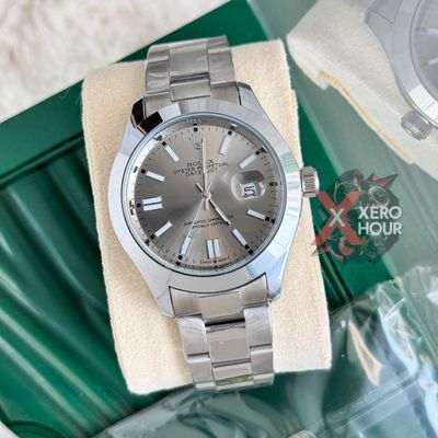 Rolex New Single Tone || Oyster Perpetual || with Brand box || Grey Diail_img_3
