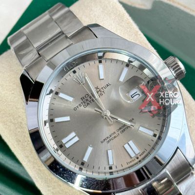 Rolex New Single Tone || Oyster Perpetual || with Brand box || Grey Diail_img_4