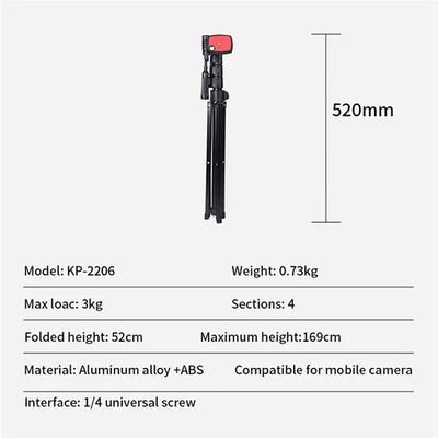 JMARY KP-2206 Camera And Phone Selfie Stick Tripod_img_2