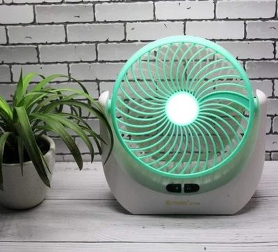 JY Super Fan 1880 Rechargeable Fan With LED Light, 2400mAh Battery_img_2